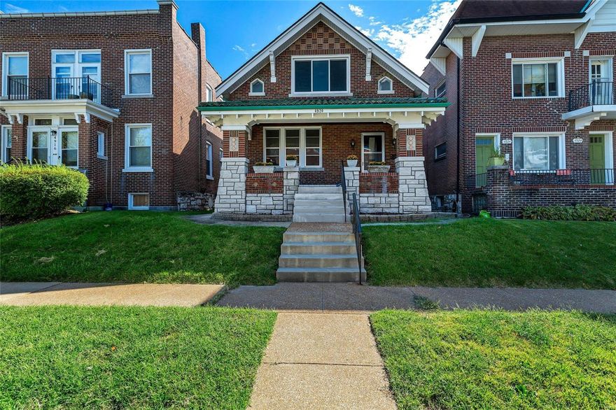 Open Sunday 1-3 Eclectic bungalow w/ all the charm of South City & a touch of modern. This stunning home has been in one family since 1927 & can FINALLY be yours! Don't miss this beautiful renovation. Original hard wood flooring all throughout this 1500+ sq ft home! Original stain glass windows are just the first original architecture you will notice, you will love the original marble floors in the bathroom w/ pattern original to the era. Step into your stunning newly remodeled kitchen to WoodHarbor custom cabinets made of Knotty Alder w/ a walnut stain (soft close feature), open face floating shelving, navy ceramic tile back splash, & granite counter tops. Enjoy brand new Fisher Paykel stainless dishwasher, Summit stainless refrigerator to fit perfectly w/out using excess space, stainless gas stove in the built in island. This kitchen is a dream! Enjoy your morning coffee from your coffee or liquor ;) bar in the dining room. Call today for a private tour!