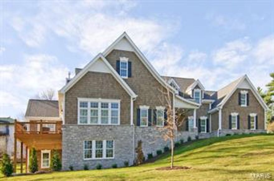 No Showings Until Saturday, May 9th. New Exclusive, elegant & spacious home on Private lane in the heart of Ladue. Unique lot evokes serene country feel. 5,600SF 5BR/5.5BA. Great home for entertaining! 1st floor: Great Rm, DR, study, kit., master suite, powder, laundry. Great room w/TV, stone gas FP, French doors lead to cedar deck. Center island eat-in kit., breakfast bar, ice mkr, bev coolr, Wolf/Sub-Zero Appliances, Cambria quartz counters, custom cabinets. High-end finishes thruout: tall ceilings, crown moulding, custom closets. Stunning mahogany entry door, open floor plan w/red oak floors fin. in place, French doors lead to study, dining room & from master to lg deck w/panoramic view. Mirrored master bath retreat w/heated floors, 2 head steam shower, Cambria quartz tops, lg walk-in closet. Upstairs: 3BR ea. w/en suite BA. Finished 1,600SF walk-out Lower level with bedroom, full Bath, family room, wet bar, 9.5' ceiling. Security system. Oversize 3-car garage. Addl parking area. Additional Rooms: Mud Room