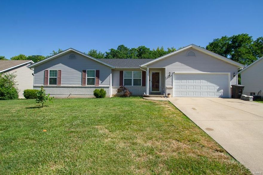 Owners home of 24 year is ready for you!  3 bdrm 2 bath with open floor plan-kitchen has center island that can stay, new Smart appliances, pantry and walks out to deck with gazebo and overlooks woods, creek and fenced yard-2 car garage with door out to back deck plus a full basement ready to be finished-new roof plus some windows are in the last 7+/- years -call today before this one is gone