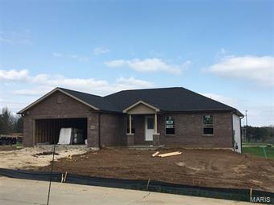 New construction in the newest phase of Jackson Ridge Subdivision.  This phase has bigger lots and lake view.  This 3 bedroom, 2 bath, 2 car garage is sitting on a corner lot with lake view and access to community pond.  Spacious open concept with split bedroom floorplan.  The main living room is open to the kitchen with a huge dining room.  Master bedroom is very nice sized with a walk in closet, double vanity in master bath.  There are many extra upgrades such as stainless steel, granite countertops, custom cabinetry and vaulted ceilings just to name a few.  All this for an affordable price and almost 1500 square feet on the main level alone with a full unfinished walk out basement for future growth.  Hurry there is still time to make it your own with color selections.  This home qualifies for RD loan at 100% financing.