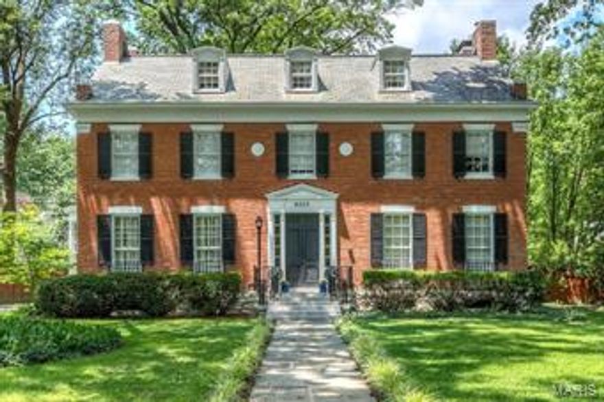 Price has been adjusted to allow for updating. Great options abound. Designed by internationally renowned architect Victor Proetz in 1926 as the epitome of Georgian Revival fused with Art Deco. This home is the pinnacle for entertainers. Placed on the National Register of Historic Places and subject of many articles. Built around the nautilus staircase crowned with mammoth skylight, this home's first floor astounds all visitors with it's unique floor plan. The second floor, opening from a circular gallery hosts three bedrooms (one a master suite with dressing room) and 2 baths. The third floor was designed as a ships dormitory for the original owner's boys. It is an ideal in-law or nanny suite. Original servants quarters and bath await your personalization. Family room addition with fireplace, built in a semi circle fashion, overlooks custom pool and patio. Pool area offers cabana/kitchenette feature. Some finished space in LL. Great lot. Captain Elementary.Forest Park 100 yards away!