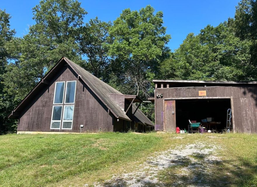 Check out this A Frame style home in the Rockwood School District! This fixer upper home offers so much potential and needs some upgrades, but offers the remote lifestyle on 3+ acres of land that backs to woods with no restrictions. Country living at it's finest! You cannot see the home from the road, so you do have plenty of privacy in this location. The vaulted ceilings are sure to impress as you enter the 3 bed/ 2 bath home. The home does need a new Furnace and AC, but is currently set up and duct work is in place and ready for a new unit. There are 2 window AC units and a wood burning stove and portable heaters in the home. There is conservation area, hiking, and Don Robinson State park nearby to enjoy nature. The access to I-44 is close for a quick commute to anywhere. So much potential and ready for a new owner that is ready to make this one their own.