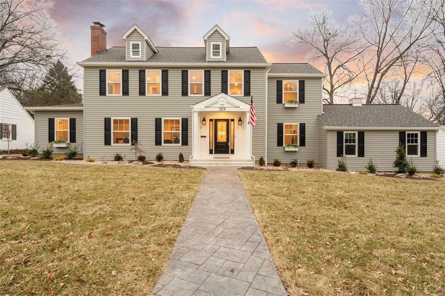 Comfortably blending modern conveniences with local traditional charm. You will love this gorgeous 1.5 story home just blocks from downtown Webster Groves. Situated in a friendly community with great neighbors and schools, what more could you want?  This home was substantially renovated and expanded in 2018 for the person wanting to move right in today. This home features a modern traditional exterior matched with an inspiring transitional interior.  3/4" thick 4" plank hardwood floors primarily throughout the 1st and 2nd floor. Kitchen: Custom cabinetry, Dual islands, Cambria quartz tops, open shelving on island. Master bedroom with tray celling and grass cloth accent wall. Freestanding Jacuzzi soaking tub w/Brizo polished nickel tub filler. 2 fireplaces. Circulater ceiling detail. Custom 6" base trim & 5" crown throughout. Open loft parlor w/exaggerated plaid design. Lower level has custom wainscoting and luxury vinyl floor with additional space to build out. Fence. Sprinkler. Additional Rooms: Mud Room