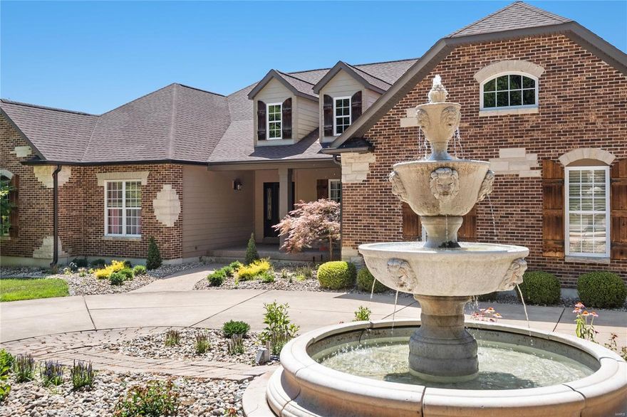 Welcome to this beautiful custom-built atrium ranch on 4 secluded acres with a Carriage House. The home features upgrades throughout, including Silestone Quartz kitchen counter tops , Brazilian Teak hardwood flooring, custom tile work, two fireplaces (one gas and one wood-burning) & much more.  The screened-in rear deck offers great sunset views.  Wonderful location, just 5 minutes outside of downtown Eureka and in the award-winning Rockwood School District. The home offers over 5,000 sq. ft. of living space, with a large walkout basement great for entertaining, and an additional 1,700 sq. ft. of storage space.  

Exterior and utility upgrades include a new roof & gutters in 2021, 400 amp electrical service, a whole-house automatic generator, two recently replaced 50-gallon hot water tanks, and three heat pumps for zoned heating and AC.  

Interior Pictures coming June 30. Additional Rooms: Sun Room