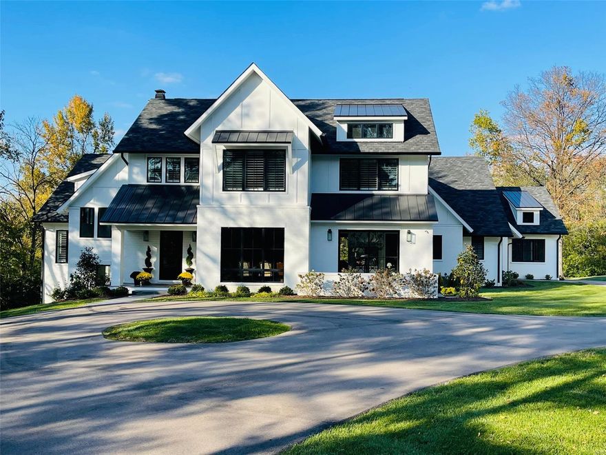 Exquisite 1 yr. old white brick/BB Modern Farmhouse on 1.3 acres. w/ amazing flr. pln. Features a study with floor to ceiling shiplap, large DR room with custom wainscoting.GR wide open to the breakfast area & custom kitchen with 10-foot quartz island, Wolf cooktop, Wolf DO, 2 Asko DW, Sub-Zero Fridge.,12-14 ft. ceil.,hand-hewn beams, gas fp., built-in cab.17 ft wide sliding drs...indoor/outdoor liv. 24x24 cov. patio with WB FP., built-in Wolf BBQ.,patio seating areas lead to the pool area w/large priv.lot. Bar w/mble.ct., fridge drawers, ice-maker w/ open shelves.Pool access directly from bar. Full pool bath, mudroom (with 5 custom lockers and drawers) lrg. sep. laundry room, huge 3-car gar.. 1st fl Mast.suite has vaulted ceiling with ridge beam, gas FP, bev. center, his/hers baths/closets- private access to the pool area. 2nd floor has a loft den area, 3 ensuite beds, 1w/ office/wkt rm., and a washer/dryer. Incredible finishes.10Ft. base. pour. All TV's included. Additional Rooms: Mud Room