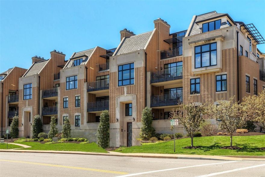 Gorgeous condo in the coveted Clayton Park Place Condominium in the heart of Clayton. This striking mid-rise building in brick & stone is conveniently nestled in a secluded, private location across from Shaw Park with panoramic views of the park and surrounding skyline. Enter this home from a short half flight up off street level to find a unit designed & finished with attention to every detail. Enjoy an open floor plan with 9’ ceilings, gourmet kitchen w/Wolf & Bosch appliances, breakfast bar, living room with fireplace & dining area, all open to the oversized covered/private terrace. Completing this property are two lovely bedrooms, master bath w/Jacuzzi tub & heated floor, guest bath w/heated floor, powder rm & laundry rm. Included are 2 parking spaces in the heated garage, elevator to all levels, additional private storage. With only 2 entrances per floor, this prestigious residence building is known for its solitude & privacy. See attached detailed list of features & improvements. Location: Downtown