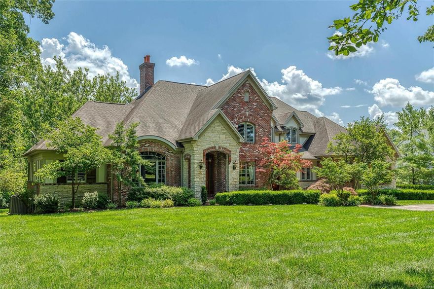 Elegant European-styled Estate home! Hardwood foyer leads to barrel-vaulted study surrounded by oak paneling, formal dining room & spectacular great room with cast stone fireplace, built-in bookcases & 2-sty wall of windows. State-of-the-art kitchen with marble & granite countertops, alder wood cabinetry, commercial grade appliances, butler’s pantry & planning center adjoins breakfast room with wet bar & sliding glass door to deck & vaulted hearth room highlighted by floor-to-ceiling stone fireplace. Coffered master bedroom suite combines the enjoyment of a stone fireplace with His & Hers walk-in closets & marble bath with jetted tub. The 2nd floor extends the living quarters with 3 additional bedroom suites & bonus room. Lower Level includes recreation room with wet bar & brick fireplace, family room with see-through fireplace, game room, office & full bath. Atrium door opens to outdoor living area with fireplace, grilling station & resort style pool surrounded by landscaped gardens.