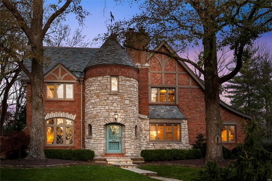 Back on market, NO fault of seller! The crown jewel in Ladue’s illustrious neighborhood, La Hacienda! 9 The Prado is a stunning home with a commanding presence and the former personal residence of architect, Edward Lantz. Close to St Louis Country Club and walking distance to Clayton - it’s a prime Ladue location! Upon entrance, you will note the original solid wood doors, beautiful stain glass windows throughout and terrazzo floors. Through the dining room, a swinging door leads you into the gourmet kitchen with Wolf appliances, sub zero refrigerator, quartz countertops and wine bar w/refrigerator. The huge master boasts original his and her cedar closets and heated floors in the ensuite master bath. Updates are plentiful in this property, including new electrical panel, updated lawn irrigation, complete roof restoration with warranty, new 75 gallon commercial grade water heater, 24/7 exterior commercial grade security system, and many more!