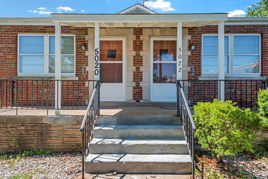 Great investment for your portfolio or to owner occupy- Brick duplex 5020/22, each unit has 1 bd 1 ba and separate basements, kitchens come with appliances (as-is), 2 car detached garage, den off the back connects both units but can be locked to keep them separate, 2 car detached garage.  Former rents are not indicative of current rates (entire building rented to the same person for the same amount  since 2004, used as housing for families of transplant patients)  Seller prefers as-is sale.  IF there are offers, I will present them all together at 6pm Sunday 7/12/2020  Please make your acceptance deadline 10pm Sunday 7/12/2020.