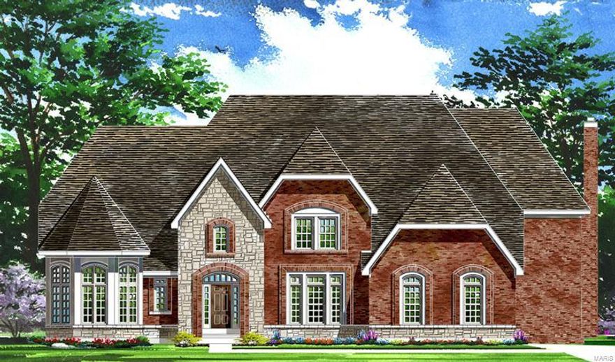 For Comp Purposes. Enclave Bellerive offers exquisite Sophisticated-styled homes with easy living open floor plans in a gracious setting!  Each "Signature Collection" home is distinguished by the finest in craftsmanship & meticulous attention to detail and includes energy efficient systems throughout.  The "Chesapeake" model is available in a variety of elevations & exterior treatments from full brick to brick & stone.  This 1.5 Sty floorplan features 5187 sq ft of living space enhanced by a designer kitchen, welcoming gathering areas & luxury master bedroom suite plus 3 additional bedrooms with generous room dimensions.  Professionally landscaped grounds include an irrigation system & 3-car garage.  Situated in a premier gated community with walking trails, ponds, fountain & waterfall.