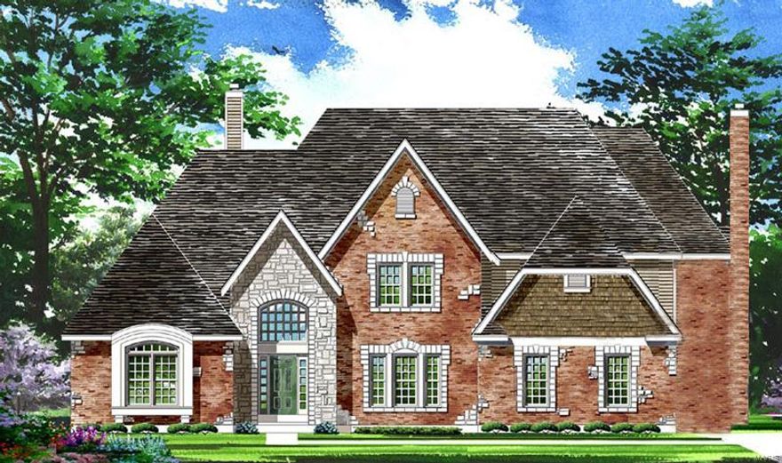 For Comp Purposes.     Enclave Bellerive offers exquisite Sophisticated-styled homes with easy living open floor plans in a gracious setting! Each "Signature Collection" home is distinguished by the finest in craftsmanship & meticulous attention to detail and includes energy efficient systems throughout. The "Cape Cod" model is available in a variety of elevations & exterior treatments from full brick to brick & stone. This Ranch floorplan features 4105 sq ft of living space enhanced by a designer kitchen, welcoming gathering areas & luxury master bedroom suite plus 3 additional bedrooms with generous room dimensions. Professionally landscaped grounds include an irrigation system & 3-car garage. Situated in a premier gated community with walking trails, ponds, fountain & waterfall.