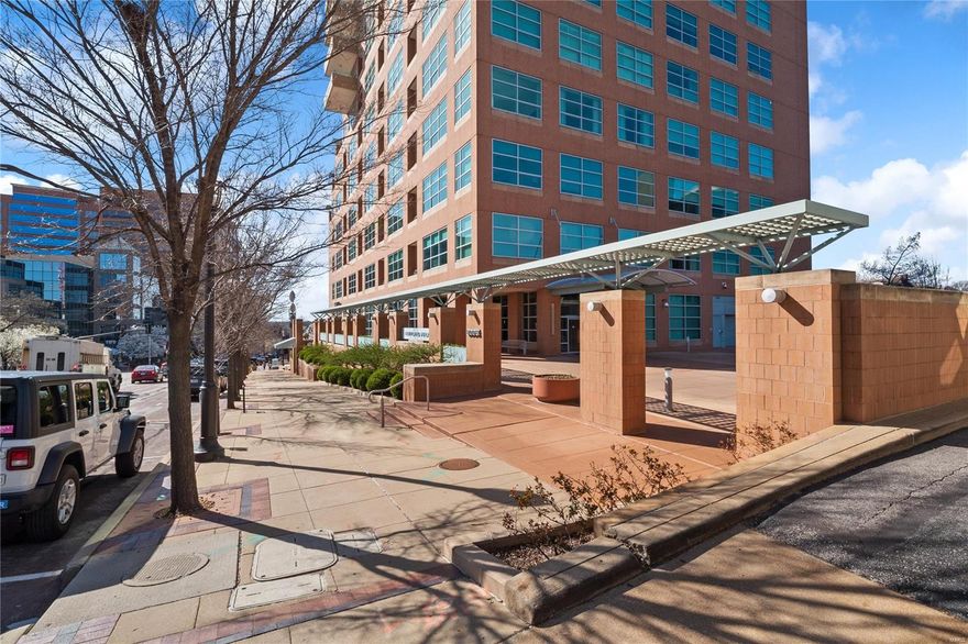 Welcome to sophistication on the 17th floor of Maryland Walk. Open the door to a graciously designed living space & be WOWED by the spectacular views of the Arch, treetops and Clayton. Beautiful interiors richly appointed with the finest finishes including a Living Room with stunning Bar, built-in media wall with shelving, French doors to private terrace, Onyx inlay wood floors, formal Dining Room with tray ceiling & handsome Home Office with custom built-in bookcases. The Kitchen features custom cabinetry, granite countertop, center island, built-in desk, double door pantry & Breakfast Area. Large Master Bedroom Suite, walk-in closet, Bath with double vanities/granite countertops. Second Bedroom & private Bath perfect for family and guests. Many amenities, fitness center, pool, rooftop terrace, party room, guest suites, theatre, kitchen ,2 parking spaces 318 & 319, 24-hour doorman. Exclude: attached TV's, brackets stay, Kitchen, Dining Rm, Master Bedroom chandeliers, Powder Rm mirror. Location: City, Upper Level