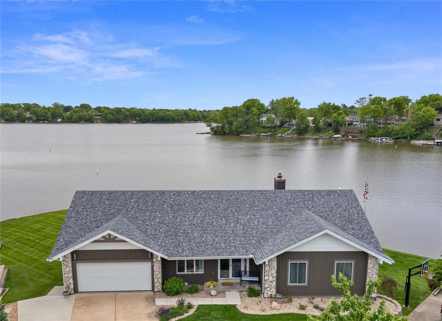 Welcome to the most expansive lake views in Lake St Louis! A rare gem in LSL, a gorgeous level waterfront lot that wraps around the point. This updated ranch includes a finished walkout lower level, lake views from every room, a four seasons room off the kitchen and a large deck across the back of the home. The owners have made significant updates including a kitchen remodel, bathrooms remodeled, replacement of multiple windows and exterior doors, new high-efficiency HVAC with heat pump, newer flooring, new siding in 21, new roof in 20, mini-split HVAC in sunroom and LL, total replacement of inside stairwell, newer dock, lighting and more! Enjoy a resort lifestyle with lakefront living while entertaining friends and family watching 4th of July fireworks over the lake.
