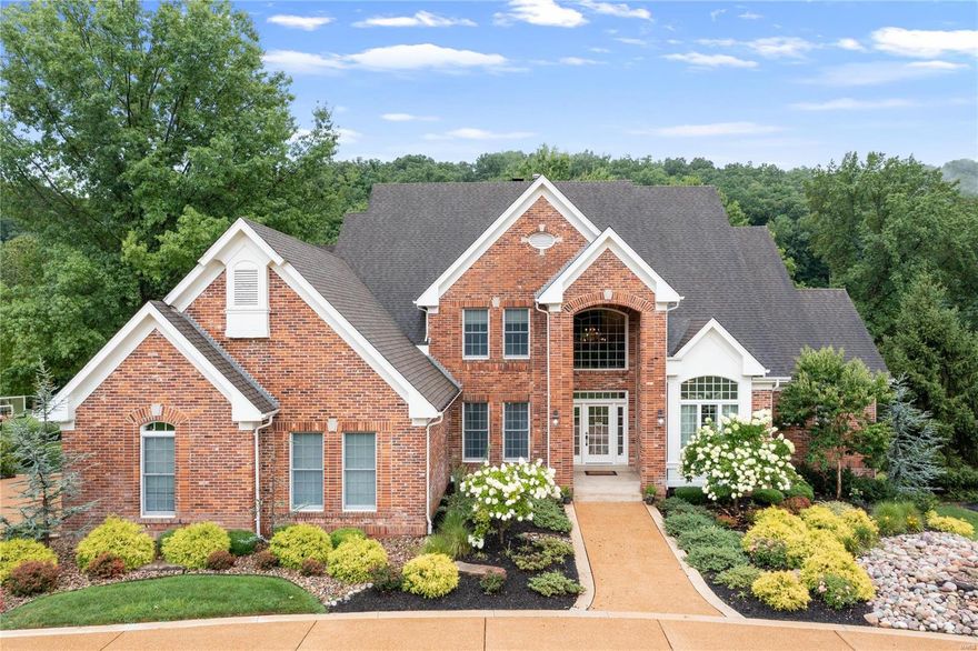 This lovely home offers DeShetler construction quality paired w/a breathtaking & scenic golf course view. A complete kitchen remodel w/newer Bosch & Subzero appliances, suede finished granite countertops, & hexagon shaped breakfast room w/cone shaped ceiling makes this open kitchen a cooks dream. Walls of windows on the rear of the home take in all the views and lush landscaping. The Primary Suite has his and hers finished walk-in closets and an enormous bathroom. There is much crown molding thruout including second floor hallway and foyer. The Den/Study has vaulted ceiling & wall of built-ins & lighted art niche. All bedrooms are ensuite & there is a large loft/family room perfect for the kids or 5th bedroom if needed. There is a back staircase to kitchen. Garage is oversized w/heater. Second washer/dryer hook-up in lower level to accommodate pool. Finished LL has bar, theater rm, workout space & walkout. Sellers watch annual 4th of July Fireworks from the pool.