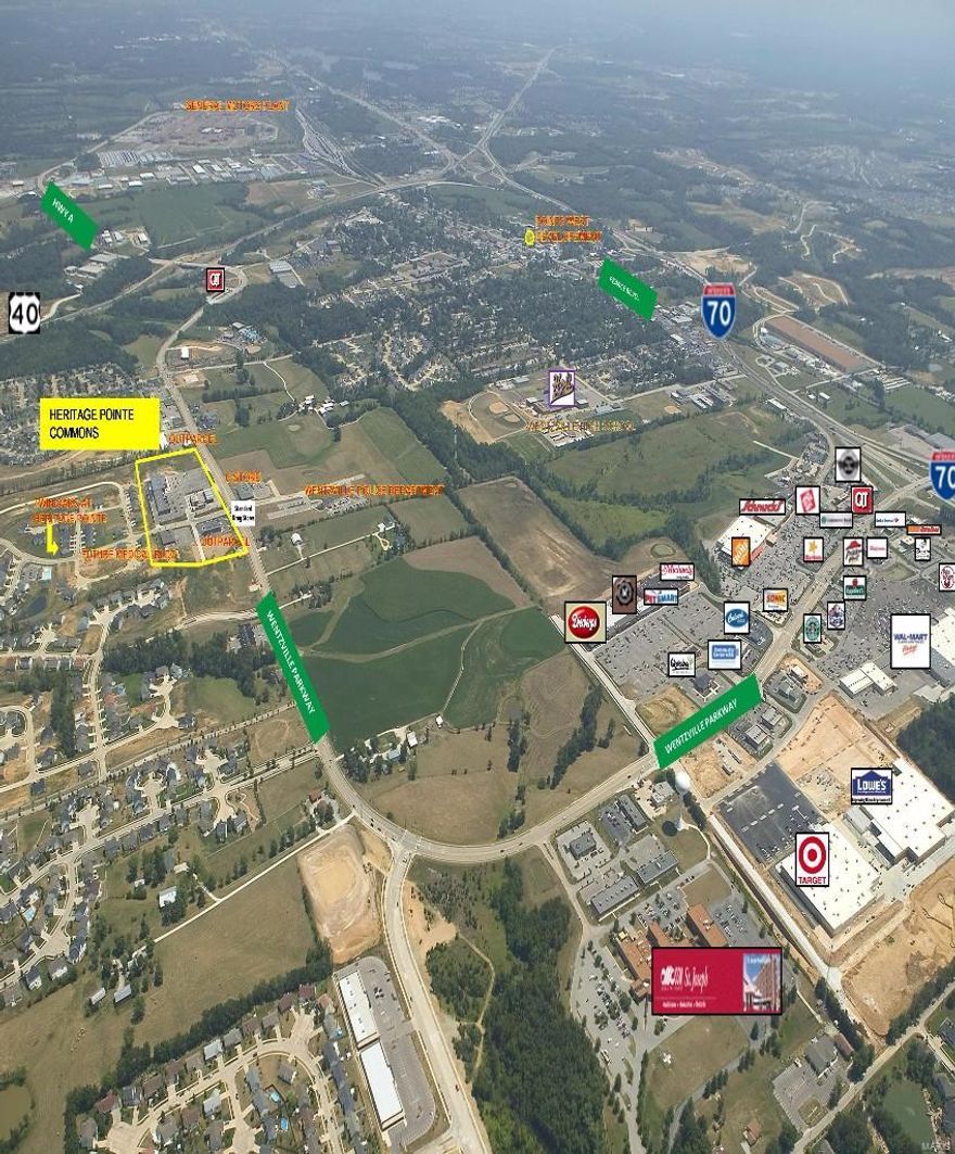 Excellent building site for your special use.  Located in Wentzville on busy Wentzville Parkway.  Great visibility.  High traffic.  Excellent frontage.  Owner will sell this lot, will consider a build-to-suit, or will lease.  This property is zoned General Commercial C-2 and is located in the Wentzville Parkway Overlay District. Location: City, High Traffic