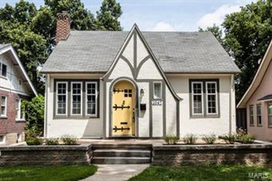 This charming, updated Tudor boasts incredible character & inviting spaces; it's completely move-in ready! There are a myriad improvements, including a 2015 kitchen renovation complete with granite countertops, new stainless steel appliances & subway tile backsplash; custom cabinetry, a large pantry & convenient breakfast nook! A sunny front porch, storybook wood door & arched entry foyer welcome you inside. The living room offers a brick surround wood-burning fireplace, and gleaming hardwood floors stretch throughout the living room, dining room, hall & both bedrooms. The living & dining rooms also feature crown molding. Both bedrooms offer large closets & the 2nd bedroom opens into a light-filled sunroom with windows on 3 sides - perfect for a den or home office! Everyone will love the huge level yard & big patio - perfect for entertaining! There is a handy utility shed out back & the large, waterproofed basement offers great storage space. Don't miss this fantastic Webster home!