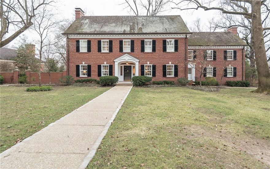 Fabulous Ladue home on a desirable lane: 4 bedrooms each with its own bath, sunny family room opens from breakfast room plus wonderful upstairs family room. Gracious pool and terrace. Great curb appeal!
