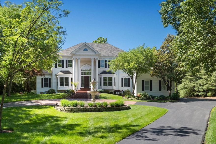 Fall in love with this one-of-a-kind 3-acre estate in Town and Country. Expansive first floor offers grand
marble two-story entry with sweeping staircase; light-filled living room with window wall, premier oversized
moldings, fireplace and bar; stunning gourmet eat-in kitchen with upgraded appliances, designer tile
backsplash and hood open to impressive hearth room with vaulted wood beamed ceiling and walk-out patio.
Three car garage enters to large mudroom plus laundry and half bath. Relax in the private first-floor master
suite with his/her closets and luxurious marble bathroom. Second-floor is complete with three bedrooms and
two full bathrooms. Fully-loaded lower level boasts full kitchen and bar, three family rooms and two
fireplaces. Host all of your favorite people this Summer on your stunning walk-out patio with pool, fountain
and hot tub. Move-in ready with beautiful hardwood floors, updated systems, newer roof and Kirkwood
Schools! Additional Rooms: Mud Room