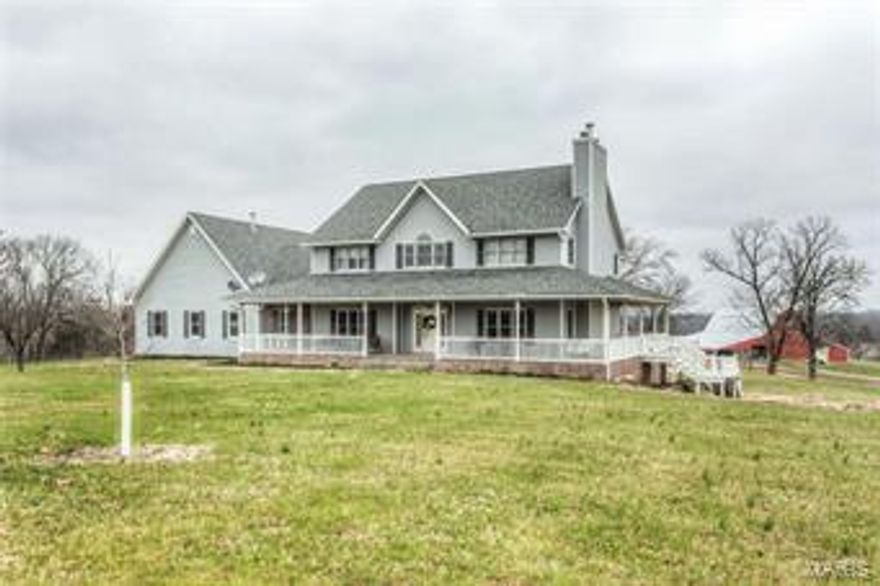 Turn-key home & farm! Beautiful home & outbuildings on 175 acres. Well-maintained residence features wrap around porch & gorgeous views. New roof, new floors, fresh paint, & other updates. Numerous outbuildings including 45x90x16 heated & cooled building, 30x40x12 insulated shop, 50x100 3-sided storage shed & large livestock barn w/ tack room. Farm currently has 80 acres in row crop production, 16 m/l acres of fenced & crossed fenced pasture currently used for horses, w/ remainder in timber, brush, and 1 small pond. 2 potential lake sites. Add'l acres could be cleaned up & converted to tillable if desired. Farm has previously been used for cattle production, offers an extensive underground water system tied to the main well and could easily be converted back into a cattle operation if desired. Wildlife thrives in this area & top-notch hunting opportunities are right outside your back door. 3 miles E of 61, 5 miles SE of Perryville, 30 min N of Cape, 1 hour 30 min south of St. Louis.