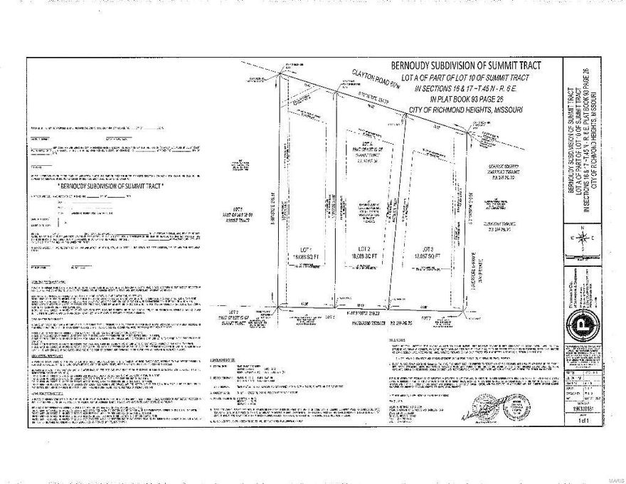 This is a unique opportunity to build your dream home on a lovely lot in Ladue School District. The canvas is yours to create, so bring your vision and schedule an appointment with our custom builders, Rob Soper and Charles Schagrin (the well respected Amherst Corporation). This lot lends itself to many different styles of home and will easily accomodate a walkout lower level and a pool if desired.  Amherst will make this the ultimate custom building experience!
Base price of each of the 3 lots is 340,000. List prices are an example only- sales price will be determined by final product. 
 *Taxes are from 2014 and reflect the taxes for the total tract of 3 lots*