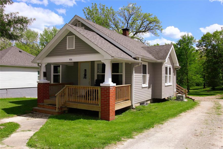 This 3 Bed, 1 Bath home with over 1100 sq ft has all the new upgrades and is turnkey! Improvements include: (new in 2019) porch, deck, paint, kitchen cabinets, countertops, microwave, refrigerator, furnace, light fixtures, (new in 2019) Window World Transferable Lifetime Warranty Windows, siding, garage door, wiring, electric panel, insulation, drywall, exterior doors, trim, refinished original oak hardwood floors, (new in 2017) water heater, and jetted bath tub. The property also includes a very large gravel parking area, large back yard for a garden and is close to major shopping and schools. Call today.