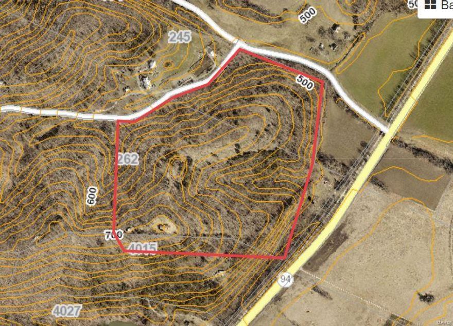 4 bedroom, 2 bath home with approx 2,124 / sq ft on 61- picturesque acres. Property is only 25 minutes to Chesterfield, 25 minutes to Wentzville and 25 minutes to Washington.The property includes some of the highest elevations along the Missouri River bluffs in Saint Charles County. Property has several thousand feet of road frontage with multiple access points from Terry Road . Includes mature timber/large trees—even has blackberries, raspberries, elderberries and ginseng in several places. So many potential options from a one of a kind showcase estate to multiple separate family residences to subdividing.  Seller is retaining 30ac fronting on hwy 94.