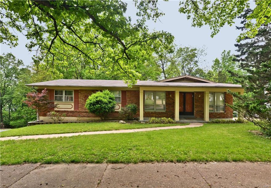 THIS 4 BEDROOM, 3 BATH RANCH IS CONVENIENTLY LOCATED CLOSE TO HIGHWAYS AND SHOPPING. PARKWAY WEST SCHOOL DISTRICT. IT HAS A REAR ENTRY 2-CAR GARAGE. THE MAIN FLOOR OFFERS FORMAL LIVING AND DINING ROOMS. THE FAMILY ROOM IS COMPLETE WITH A FIREPLACE AND SLIDING DOOR LEADING TO THE LARGE DECK OVERLOOKING THE PARK-LIKE BACKYARD. THE UPDATED KITCHEN OFFERS LOTS OF CABINETS AND COUNTER TOP SPACE. ALL 4 BEDROOMS ARE LOCATED ON THE MAIN FLOOR. THE MASTER BEDROOM HAS AN UPDATED MASTER BATH. THE WALKOUT FINISHED LOWER LEVEL HAS A REC ROOM WITH A SLIDING DOOR LEADING TO PATIO, A 5TH BEDROOM/OFFICE, AND A HALF BATH. CARPET IS BEING REPLACE ON MAIN LEVEL.