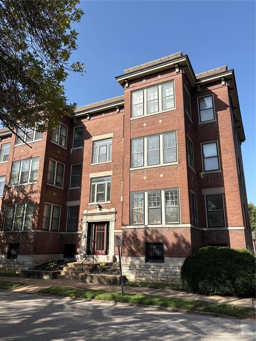 OFF MARKET SALE - FOR COMP PURPOSES ONLY ~ SHAW ~ 12-family building with 2 bed / 1 bath units in the popular Shaw neighborhood of St. Louis.  A charming, multi-level structure that blends historical character with modern living. Walk to Tower Grove Park, restaurants and coffee, and the MO Botanical Garden. The exterior showcases classic brickwork, a nod to the area’s architectural heritage, with well-maintained façades that fit seamlessly into the tree-lined streets of this vibrant neighborhood. Each unit within the building is a spacious 2-bedroom apartment, featuring high ceilings, large windows for natural light, and hardwood floors. The living spaces with hardwood floors are designed for comfort and functionality, include a sizable living room, sunroom/office and an updated eat-in kitchen with modern appliances, granite. The bedrooms are well-proportioned, with updated bathrooms. Greenspace, off street parking and on site laundry.