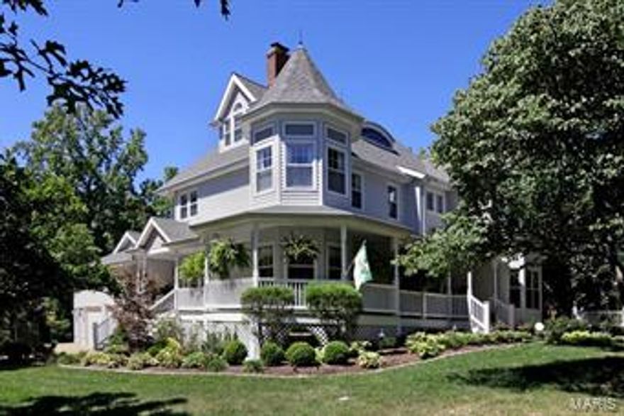 Custom-built Victorian Estate in the heart of Kirkwood! Almost 6000 SF on 4 finished flrs. Upgrades/phenomenal features at every turn. Wraparound front porch/covered back porch. Magazine-Quality Grounds with a massive stone/masonry fpl & outdoor Kit in backyard, plus heated gunite pool/fountains. Tempest torch gas lamps, stamped patio, 3-tiered fountain & 1/2 Bath. Interior features: wood flrs, millwork, bay windows, 3- pc moldings, Bob Mackie lighting, 4 zoned HVAC units; central vac, security & intercom systems, 4 masonry fpls. Gourmet Kit has top-of-the-line appls, granite, Butler’s pantry & open to Hearth Rm. Formal Liv and Din Rm, Study/Den & 1/2 BA on main. 2nd level: Master Suite w/jetted tub/walk-in closet. 3 more BRs/2 BAs. 3rd level office, could be a BR/Full BA w/sauna. Fin LL: Fam/Game Rm, wet bar area; Theatre 2-tiered seating, proj screen/surround sys; Exercise Rm; 6th BR & Jack-n-Jill Bath w/main area, 3-car garage. Walk to Kirkwood & park! SEE LINK FOR TWILIGHT VIDEO! Additional Rooms: Mud Room
