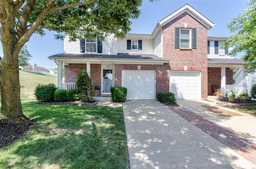 Convenient to everything St. Louis, here is an opportunity to live in a comfortable community with fantastic access to fine eateries, shopping, and major highways (141, 270, and 44). This immaculate home is freshly painted and move-in ready. The main floor has wonderful light and opens to a large patio. The open stair takes you to a second floor with two nicely-sized bedrooms, two full baths (one en-suite), and the luxury of a second floor laundry. The basement is ready for an imaginative transformation expanding the total living space.