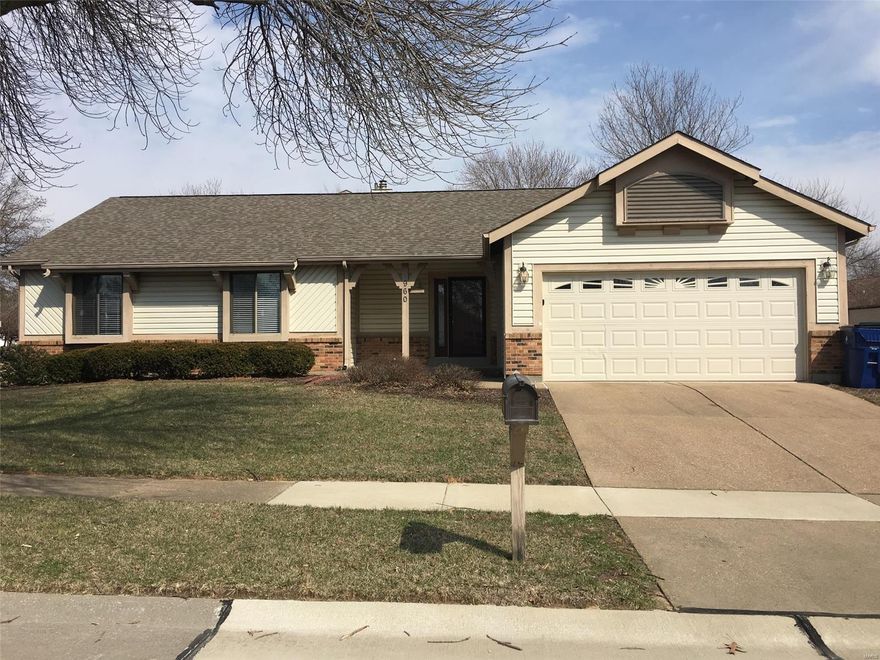 Welcome to this beautiful home. Super handy location near shopping, schools & major roads (but not too close!) Note the tasteful professional landscaping as you arrive. Great corner lot. The covered porch leads into a useful entry foyer w/spacious coat closet. You are greeted by a classy vaulted family room w/gas fireplace & lots of natural light. The kitchen & adjacent breakfast room are great gathering places for any occasion. Plenty of cabinets & counter space. You'll be impressed by the large master suite w/sklight & ceiling fan. Completing this level is a main floor laundry & oversized 2 car garage. Outside, relax on your deck or enjoy the yard.  Come see today. You will surely be impressed.