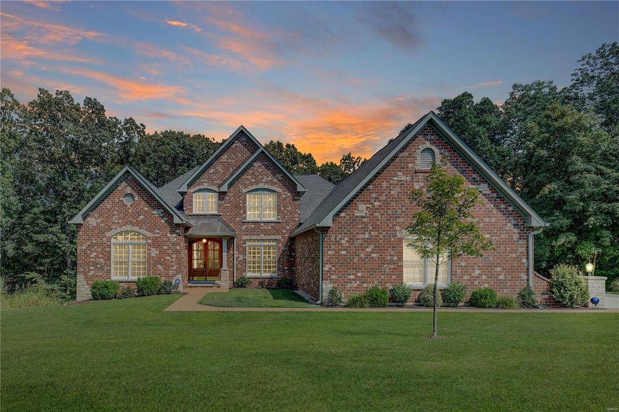 Wonderful opportunity to own an amazing 1.5 Story custom home on 4 acres. Beautiful double wood doors into the entry hall & the great room with wood plank flooring, soaring ceilings, and a full wall of windows that reveal the peaceful images of mature trees in all their glory. The opposite side of the room features a fireplace flanked by recessed custom shelving. Kitchen has a large center island, stainless appliances & canned lighting that sets off the custom cabinetry. The breakfast area views the hearth room with a fireplace & the wet bar that also serves the great room. The large dining room with its wood floors and coffered ceiling is casual elegance at its best. The handsome office has wood floors, walls, and ceiling. The main floor master bedroom suite boasts a luxurious bathroom with gracious free-standing tub & oversize open walk-in shower. Upstairs are two additional spacious bedrooms & a bathroom. See additional feature sheets to learn much more about this special property!