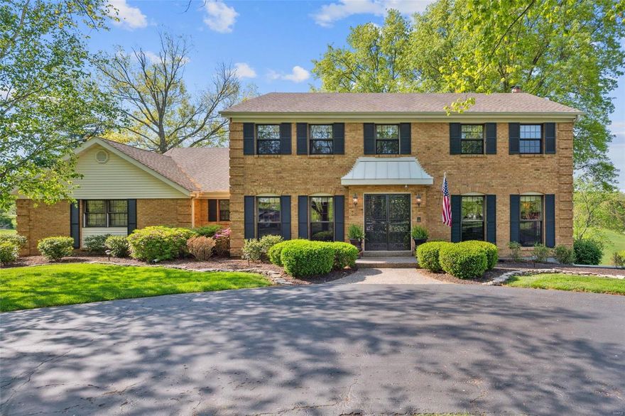 This fabulous 2-story home with a park-like view and stunning golf course scenery is everything you could ask for! The home boasts five bedrooms, three full baths, and two half baths. 2 wood-burning fireplaces, beautiful wood floors, and a 1+ acre lot with a great view--this home has a cozy, inviting atmosphere that will make you never want to leave. Enjoy your morning coffee on the composite deck while admiring the beautiful backyard. Cooking is a joy in the gorgeous kitchen with double ovens, built-in microwave, granite counters & a great view from the large triple basin sink. With a finished walkout lower level including a large recreation room, game room, sleeping room (w/window), full bath, fireplace, and wet bar this home is perfect for entertaining guests. The 2nd floor study could also be a nursery or playroom! Main floor laundry, central vac, zoned HVAC, irrigation system & wide circular driveway leading to a 3 car side entry garage--this home has everything you need and more!