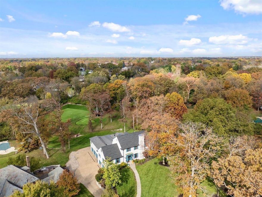 Discover this exceptional property, nestled on over 2 private acres with stunning views of lush tree lines and the adjoining Bogey Club golf course. The site is a playground for active families, complete with a turf sports field, a tree house, and a putting course. Expanded and remodeled in 2014, the home offers an open floor plan, expansive windows, and soaring ceilings, creating both a tranquil retreat and an entertainer's dream. The designer kitchen seamlessly unites the hearth and dining rooms with the outdoors through a charming screened porch and an elevated deck. The main level also includes a formal living room, gracious primary suite, office, and mudroom. Upstairs are three guest bedrooms, two sitting rooms and three full baths. The lower level features separate gathering and game rooms, a wet bar, a fitness room, an additional bedroom and bathroom, plus a five-car garage—each area opening to covered patios and a gently sloping backyard. This is a truly rare find! Additional Rooms: Mud Room, Sun Room