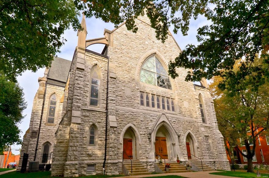 Converted to luxury condos in 2005, The Abbey on the Park is a rare mix of modern conveniences nestled inside the architectural detail and craftsmanship of an 1800s church. Located directly across from Lafayette Park, this condo features 2 large bedrooms (both suites) and 2.5 baths in just over 2,000 square feet of living space. You and your guests will be amazed by the soaring original cathedral ceilings and the walls of original stained glass. Modern conveniences include a completely updated, gourmet kitchen with stainless appliances, custom cabinets and granite countertops. This unit also has a gas fireplace, main level laundry room and a large storage area in the basement. This highly sought after location walking distance from the shops and restaurants of Lafayette Square and just seconds from major highways is truly a one of a kind opportunity, so don't delay. Location: City, Other