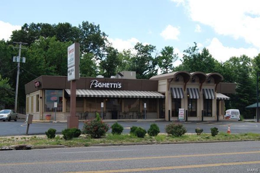 3,900 SF retail building for sale or lease. Currently configured as a restaurant with fully-equipped kitchen and bakery. 51 parking stalls behind building. Usable basement ideal for office space or storage. Easy access to Lindbergh Blvd and I-64. Excellent Mid-County location along densely populated retail corridor Location: High Traffic