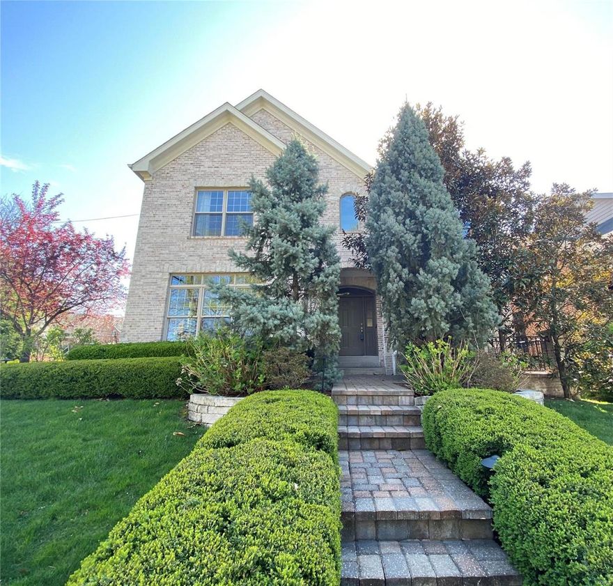 5/2 open sun. 1-3. This Clayton Gardens home sits right across the street from the park-like grounds of the Clayton Family Center featuring loads of light filled space throughout and a corner lot with private landscaped backyard-one of the best in the area. Seller has made many updates and did some beautiful renovations inside and out. Main floor den/office with built-in bookcases, french doors and a private patio. Updated eat-in kitchen w/ top of the line appliances &huge family room with french doors, renovated fireplace & walk out deck. All TVs & Sonos bar included. Oversized master suite w/tray ceilings, 2nd fireplace, luxury bath & walk in closet. Views galore from upstairs en suite bedrooms, extra large as well. Finished lower level has mini kitchen, wine fridge, 2nd family room, two bedrooms and a bath. Side entry garage opens right into the kitchen, not a tuck under like most of Clayton Gardens! Walk to Shaw Park and ALL your favorite spots in Clayton. Amazing feel-good home!