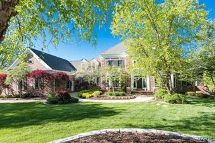 Living is easy in this impressive & spacious Town & Country home with natural light overlooking park-like yard with pool and terrific outdoor space. Grand entry with sweeping staircase opens to step down living room that welcomes you inside 5 bedroom, 6-bath home. Open floor plan ideal for entertaining w/ gourmet kitchen, octagon sunroom with southern exposure & fabulous vaulted hearth room with beamed ceilings. A gracious dining room, study with built-ins, sumptuous master suite oasis opens to private deck plus 10’ ceilings, hardwood floors, arched doors & windows w/ transoms, gorgeous custom millwork, laundry & mudroom, back staircase complete main floor. Upstairs 9’ ceilings & three expansive en suite bedrooms with built-ins plus walkout lower level w/family room, exercise room, bath & changing room and en suite bedroom. Professionally landscaped grounds has Gunnite saltwater pool w/waterfall, fountains, hot tub, blue stone pergola covered patio, fire pit and covered dry below deck. Additional Rooms: Mud Room, Sun Room