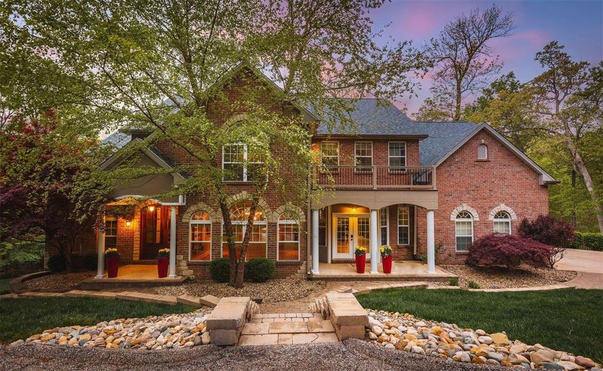 Beautiful remote setting on a cul-de-sac within minutes to everything! This is a 1.5 story custom home on 3 secluded acres (another 3 acres possible next door). As you enter, you are greeted with the beautiful Mahogany doors into a dramatic entry with archways & high end finishes. The seamlessly flowing hardwood floors throughout the main have been refinished, giving a warm welcoming feel. The study is off the entryway with its rich executive library paneling. The kitchen begs to host your friends while having the party flow onto the large deck overlooking the gunite pool, waterfall, hot tub, & beautiful view of the woods. The backyard oasis is perfect for entertaining. Enjoy the privacy of the master suite on the main level, which includes a sizeable bath along with his & her walk-in closets. The 2nd floor features 4 spacious bedrooms and 3 full baths. The LL is where all the fun continues with a sauna, movie/media rm, workout rm, craft rm, & 2 baths leading to covered patio.