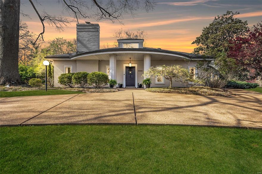 Welcome to 6300 Alexander Dr, a classic mid-century gem meticulously remodeled and nestled in the highly sought-after neighborhood of Ellenwood. As you step into this timeless 5-bed, 4-bath home, you'll be captivated by its unique blend of modern design, history, and sophistication. With high end finishes throughout, including Miele and SubZero appliances and an exquisite quartz waterfall island, this distinctive California contemporary has dual primary suites and expansive main floor living.  At almost 5,000 sq ft, this home is additionally comprised of multiple entertaining spaces, guest/office area, dining area, two fireplaces, main floor laundry, and almost 9’ and 10’ ceilings throughout. There are 3 additional bedrooms on the upper levels, a sizable patio, and attached 2-car garage.  Sited on the premier lot in the neighborhood with views of Forest Park and walking distance to Wash U, Art Hill, and shops and restaurants on Demun Ave, this unique living space is a must see!