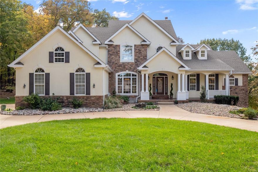 Beautiful home for a family with older children. This 5-bed, 3.5-bath retreat nestled on a tranquil cul-de-sac. Situated on 3 wooded acres, this property offers the perfect balance of serene surroundings and modern luxury. Step inside to find a chef's kitchen, gleaming hardwoods, and a cozy hearth room that seamlessly connects to a multi-level custom deck, creating a seamless indoor-outdoor living experience. The main level master suite features a private bath with breathtaking wooded views. Only 8 neighboring houses in this secluded Wildwood subdivision. Conveniently located, yet secluded, this home offers the best of both worlds. With a spacious 3-car garage and a finished walkout basement, this unique residence has it all. The lower level boasts a full bar and 2 of the 5 bedrooms, providing ample space for older children or guest. This extraordinary home combines luxury and nature in a picturesque setting that is truly one-of-a-kind. Call our office to schedule a private showing.