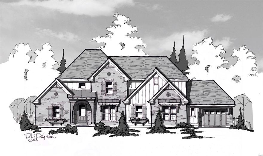 Cross Homes is proud to present the Dorall II. A stunning 1.5 story on a 1 acre lot in Creve Couer. Construction is underway! Get in now to pick out all your own finishes, cabinetry, countertops and fixtures.  This new construction and great lot won't last long so act fast to get your home personally customized to fit your needs.