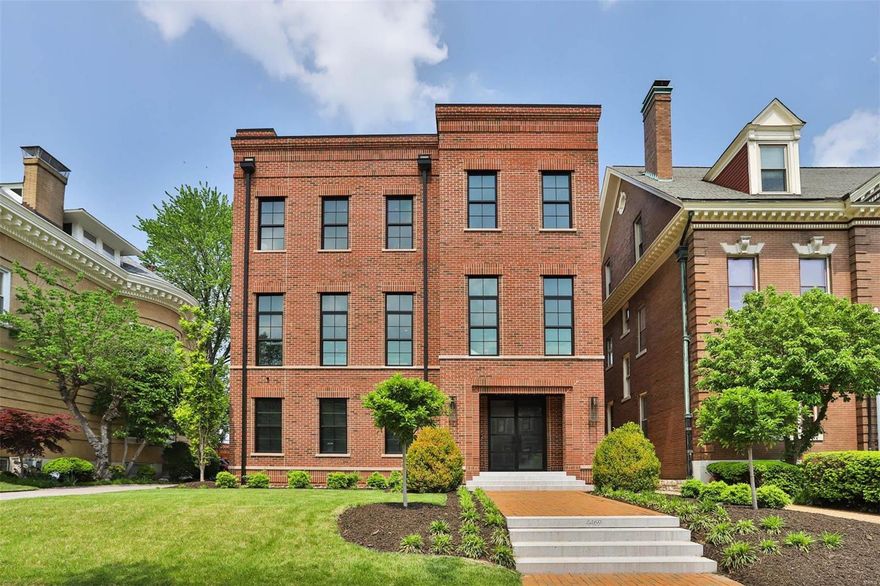 One of a kind architectural gem, designed and built by award winning Jamieson Design in 2020. This 3 story, all-brick home blends seamlessly w/ its historic CWE neighborhood, but the interior is a modern masterpiece. Main house offers 3360 sq ft of spectacular living space, carriage house is an additional 1613 sq ft. No detail was overlooked! Features include: white oak floors, soaring ceilings, skylights, tall windows, solid custom doors, gas fireplace, zoned systems (all 2020). Main flr has entry foyer, climate-controlled wine cellars (2) & oversized 2 car garage w/ dumbwaiter to kitchen. 2nd floor is the heart of the home: open flr plan w/ chef's kitchen (all custom cabinetry, waterfall island), dining rm, family rm w/ gas fireplace, office, powder rm, walks out to deck. 3rd flr has luxurious primary ste, laundry rm w/ storage, and 2 bedrooms w/ jack n jill bath. Carriage house is its own independent house - has full kitchen, family rm, 2 bedrooms, 1.5 baths & laundry. Stunning! Additional Rooms: Wine Cellar