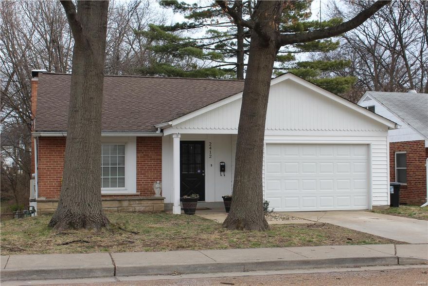 Move in Ready!  Open Floor plan with a creative and flexible space.  The main floor offers a large updated kitchen with 42'' cabinets and granite countertops.  Kitchen is open to the dining room and living room with wood burning fireplace.  Two large bedrooms and a full bath complete the main floor.  Turn the half story into a bedroom, office, or den.  Down the stairs you have more finished space with laundry room and storage.  Use as an extra bedroom or family room.  You'll love the HUGE backyard with the new addition with the patio and deck.  Perfect for summer BBQ's with family and friends.  Newer Roof, newer patio, crown molding, 2 year HVAC & Water Heater, Newer Windows.   Award-winning Brentwood Schools add to the amenities in this family-friendly neighborhood. Walking distance of Tilles Park & 5 min drive to Schnucks, Whole foods, CrossFit St. Louis, Target, Trader Joe's etc. Great location!  Make an appointment today!