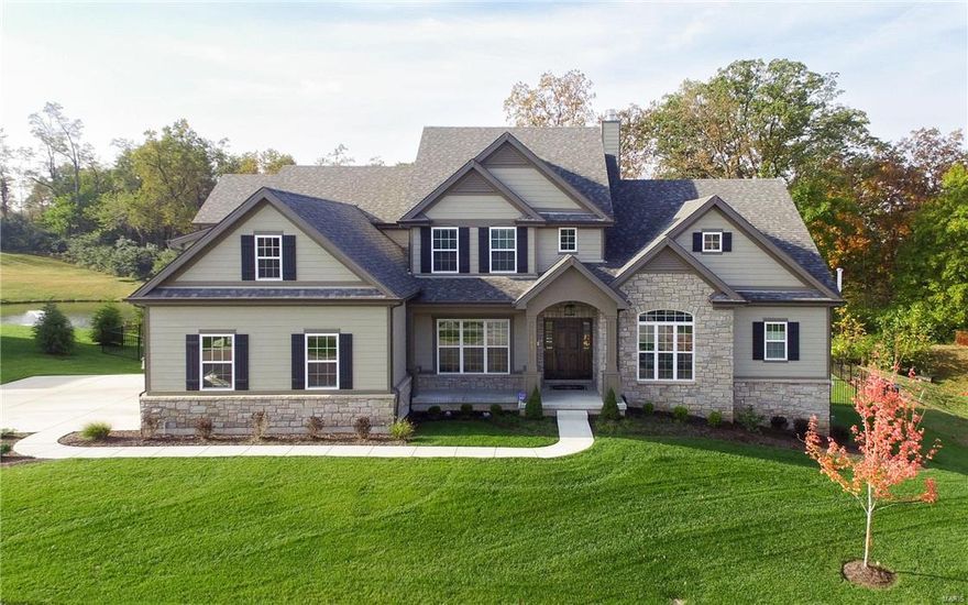 Open House April 15 from 1-3pm. 1.5-sty home custom built by Prestige, best lot in Belle Maison! Situated on a 0.82 ac premium cul de sac lot with fenced level backyard with greenbelt & water views. Over 6000 sf of living space! Exceptional craftsmanship & upgrades throughout! Extensive millwork, arched entryways, hand scraped hardwood flooring & high tech integrated systems are only the beginning. Impressive hardwood foyer leads to private study, elegant dining room & stunning 2-sty great rm, wet bar & wall of windows with private water views. Spacious open kitchen with 9’ center island adjoins breakfast room & hearth room. Master bedrm suite with 2 walk-in closets & lavish master bath. The 2nd floor extends the living quarters with 3 additional bedrms, 1 with ensuite bath & 2 with Jack n’ Jill bath, plus bonus room. Expansive walk-out LL: recreation room with wet bar, workout room, 5th bedrm, 2 walk-in closets & full bath. Covered outdoor room with fireplace, patio and 3-car garage.