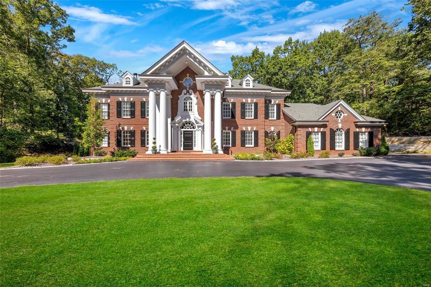 Indulge in opulence w/ this magnificent estate situated on 6 ac. Every detail of this home has been meticulously crafted to create an extraordinary living space of over 7800sqft. Grand entrance w/marble floors,crystal chandelier & floating curved staircase w/custom spindles/railing. 2sty GR w/wood/marble FP, custom built-ins, & wall of windows. State of the art kitchen w/custom cabinets,granite tops, wolf & subzero app, opening to the relaxing sunroom. Frml DR w/wet bar, marble tops, glass front cabinets, & elegant finishes. Den/study w/ gas FP. Relax & unwind in the sumptuous master suite, feat spa-like bthrm & private balcony w/ breathtaking views. 2nd level boasts 4 more bdrms (one being used as a theater room w/wet bar) elevator that services all 4 levels of the home. Custom train room on the 3rd fl. Expansive outdoor entertaining area feats saltwater pool w/waterfall, pool house w/gas FP, rec room, bar & bthrm! This luxurious home offers a lifestyle of unparalleled craftsmanship.