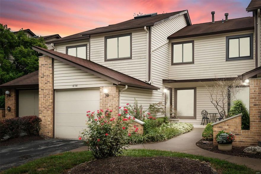 **Back On Market due to status with FHA. No fault of seller. Condo is not FHA approved.** Check out this Ballwin Beauty!!! Located in the WONDERFUL Tree Top Condominiums, this well appointed and MOVE IN READY condo is a must see. Street level entrance with single car garage! Hardwood floors and crown molding throughout!! The spacious kitchen offers solid surface countertops, travertine tile, stainless steel appliances and a TON of beautiful cabinet space!!! Large open living room is full of natural light! 2nd floor master suite overlooks common ground with mature trees. Cute master bath is SUPER clean and up to date. 2 more generously sized bedrooms round off the upper level. Fully finished walkout basement, large laundry room, and covered patio! Fenced back yard with mature tree! Back gate opens to common ground and wooded area. This wonderful community offers clubhouse and TWO pools!. Located close to everything the wonderful town of Ballwin has to offer!! Location: Interior Unit