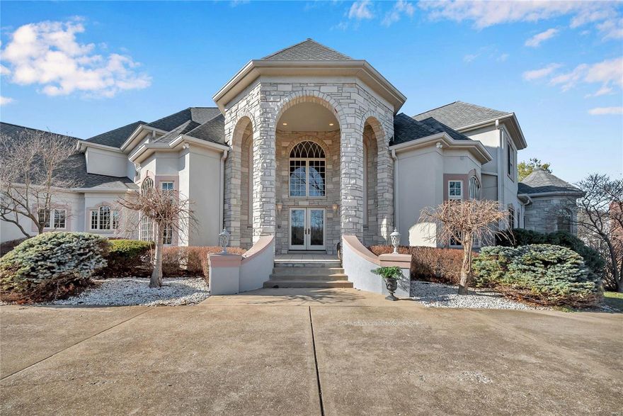 Spectacular 1.5-sty custom estate on 1.2ac gated, direct access to hwy 40. Opn flr pln made for entertaining,
blt-in cbntry thru-out. Gorgeous 2-sty foyer w/domed clng boasts award-winning marble tile design
flr&dramatic curved staircase. Glamorous DR w/extensive millwork&domed clng. Sophisticated library w/rich
wood, boxed clng&bay wndw. Gourmet kitchen w/Viking appliances, subzero frig&freezer, granite counters,
custom chef's prep island, snack bar & planning desk. Kitchen ovrlks inviting hrth room w/millwork & blt-in
entertainment ctr. Stunning 2-sty grtrm w/Italian marble FP, palladian wndws & wet bar. Elegant mstr ste
w/FP, lavish bth w/heated flr & sitting room. 2nd flr w/3beds/bths & loft study. Impressive LL w/ kitch, DR,
FR, addl mstr ste w/sitting rm, hme theatre, ex rm, rec rm, FP. Beautiful grnds, sparklng Baker pool
w/waterfall. Exquisite details thru-out this secluded Town & Country retreat plus 4 car attached gar! Full
house automation system!