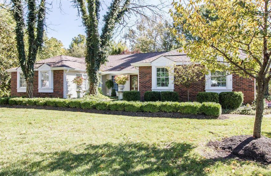 OPEN SUN 1-3  Beautiful Ranch Style home offering Gorgeous Updates, beautiful gardens & all your living needs on 1 level (w/an unfin. basement). Lg vltd Great Rm boasts a beautiful hardwood flr, gas fireplace & blt-in bookcases. Dining Rm offers crown molding & chair rail. Light/Bright Gourmet Kitchen is a Chef's Delight w/its abundance of cabinetry/countertop space, beautiful quartz countertop on center island, DACOR cooktop, Breakfast Bar & Fabulous Butler's Pantry. Enjoy your breakfast in the light/bright adjoining Breakfast Rm. Convenient lg main flr Laundry Rm. Enjoy your morning coffee in your Absolutely Favorite room, the GORGEOUS vltd hexagonal Sunroom. Exit to the paver patio w/retractable awning in your Outdoor Paradise & enjoy the peace/serenity!Back inside, the Master Bedrm offers an org.w-in closet, bay window & updated F.Bath w/taller ht. vanity w/granite top, w-in shower & solar skylt. Also- upgraded thermal windows,6 panel wood doors,high eff HVAC,alarm & spr. systems Additional Rooms: Sun Room