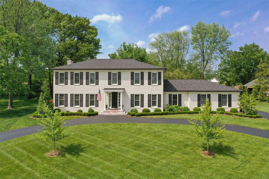 The WOW Factor. Recently renovated, this impressive Town and Country home sits on a green 1+ acre lot with a sparkling pool. The center entrance front hall is flanked by the living and dining rooms, with openness to see from one end of the house to the other. Light-filled kitchen with center island seating and eat-in area, plus family room with fireplace, wet bar, and beamed ceiling. Rounding out the 1st floor is the outfitted mudroom with cubbies and a “family hub” room with laundry and built-in cabinetry with desk. Upstairs is the spacious Primary Suite with walk-in closet and ensuite bath. There are also three additional bedrooms with two baths on the 2nd floor. Finished basement with rec room, music room, gym, 5th bedroom, and bath. Significant updates include new roof and gutters, driveway, patio, electric panels, HVAC, PVC stacks, and Pex and Copper plumbing. Showings start October 6th. Additional Rooms: Mud Room